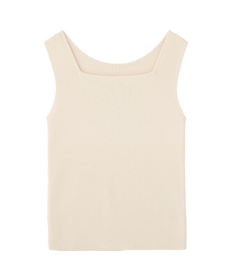 YECCA VECCA「2wayスクエアノースリーブニット」|ニット・セーター|Gray Beige