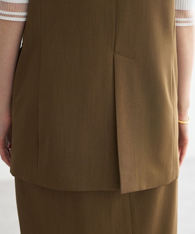 YECCA VECCA「ドライタッチ金釦テーラードジレ」|ベスト・ジレ|