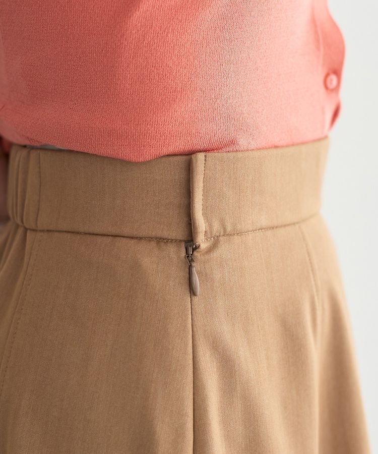 YECCA VECCA「プリーツMIXフレアスカート」|フレア|