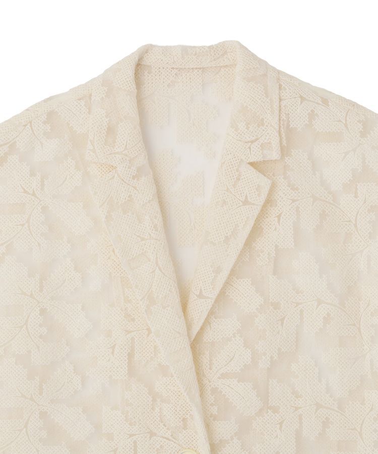 GARAGE OF GOOD CLOTHING「クロスステッチ刺繍ハーフスリーブジャケット」|テーラードジャケット|