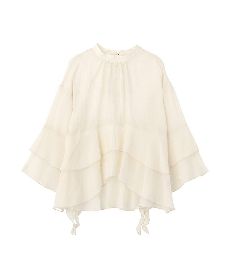 GARAGE OF GOOD CLOTHING「スタンドネックティアードフリルブラウス」|シャツ・ブラウス|