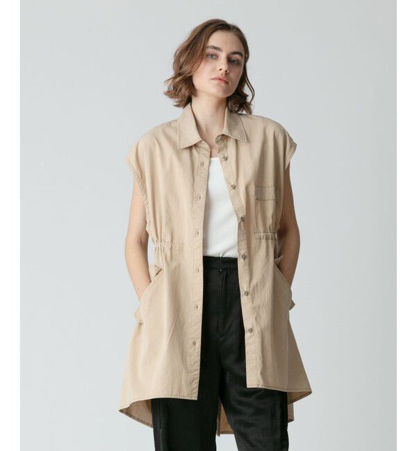 allureville「サファリノースリーブジレ」|ベスト・ジレ|