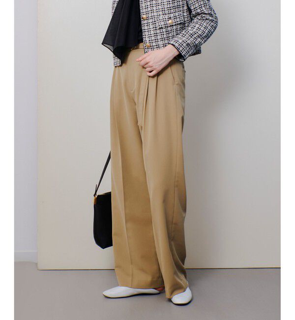 allureville「CRISPYカルゼタックパンツ」|チノ|