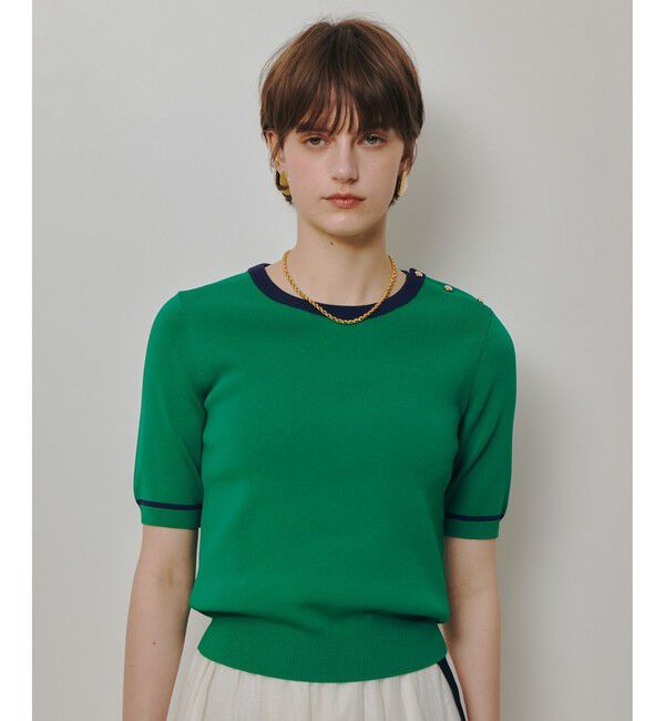 allureville「ソウバリ肩釦クループルオーバー」|ニット・セーター|