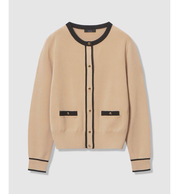 allureville「ハイショクポケットクルーカーディガン」|カーディガン|ベージュ系