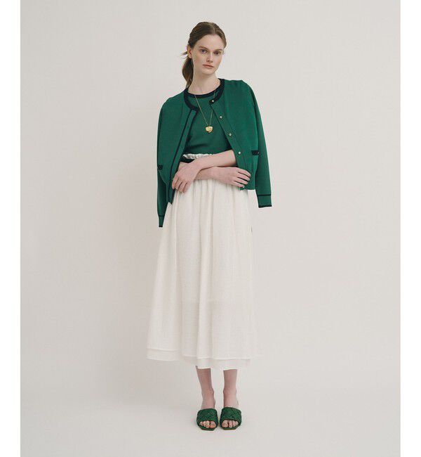 allureville「ハイショクポケットクルーカーディガン」|カーディガン|