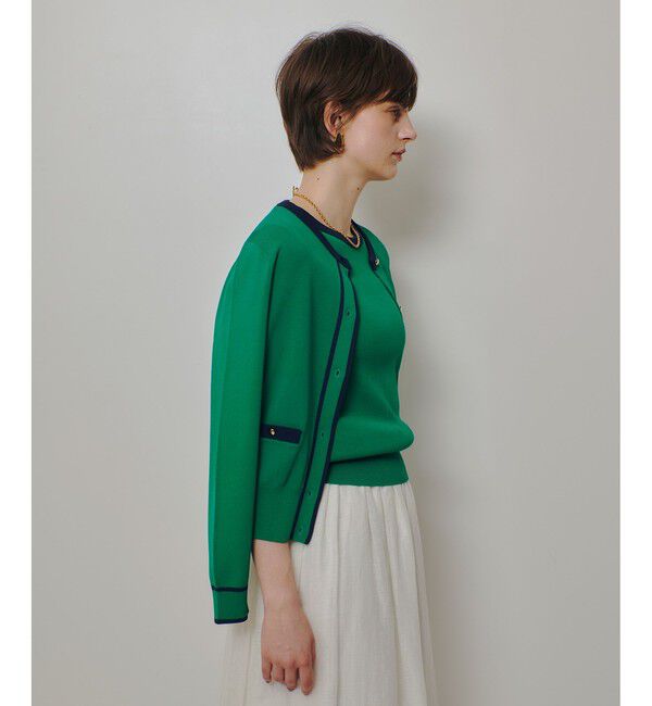 allureville「ハイショクポケットクルーカーディガン」|カーディガン|