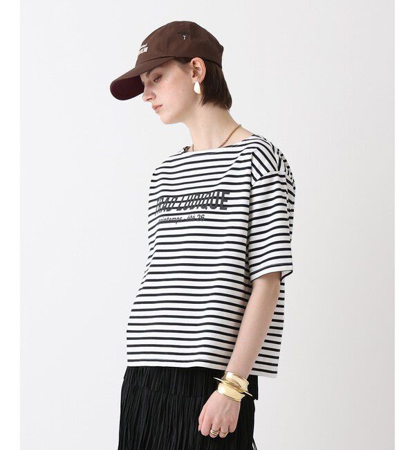 allureville「ボーダーロゴＴ」|Tシャツ・カットソー|