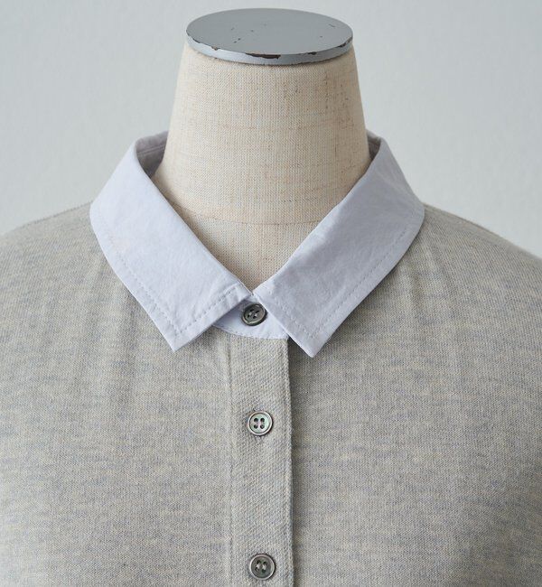  「ブラウスレイヤード風カーディガン」|カーディガン|