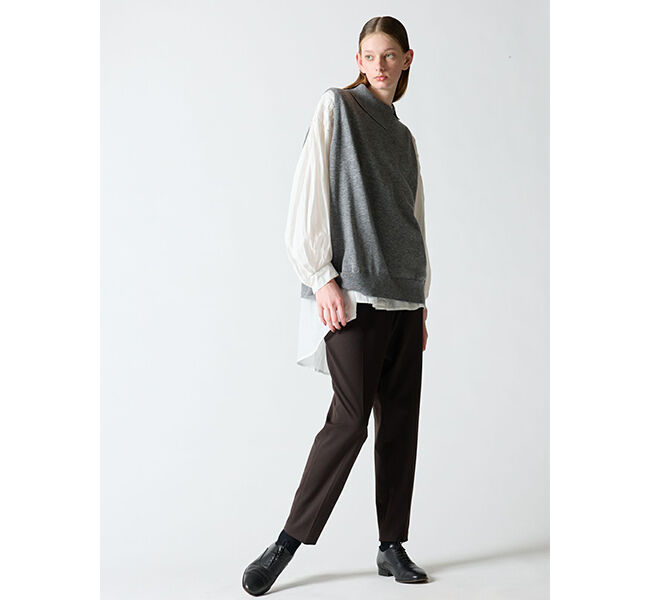 mizuiro ind「mizuiro ind ピンタックパフスリーブシャツ」|シャツ・ブラウス|