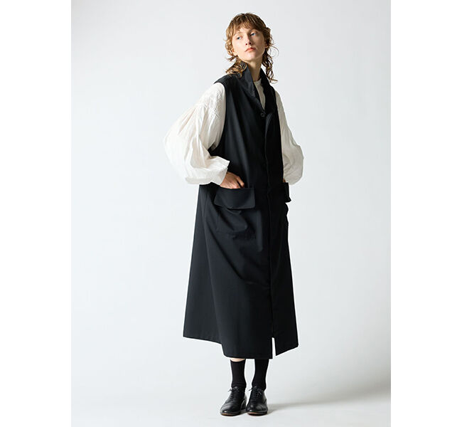 mizuiro ind「mizuiro ind ピンタックパフスリーブシャツ」|シャツ・ブラウス|