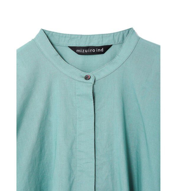 mizuiro ind「mizuiro ind ピンタックパフスリーブシャツ」|シャツ・ブラウス|