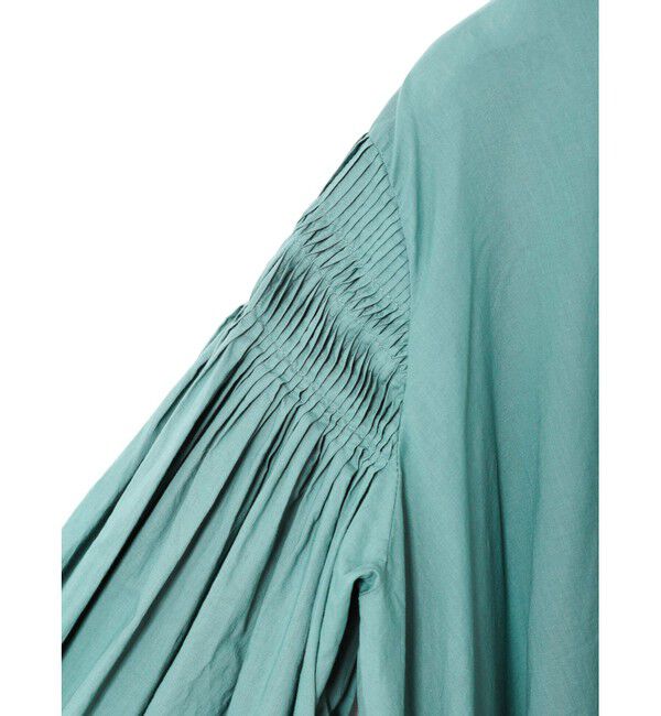 mizuiro ind「mizuiro ind ピンタックパフスリーブシャツ」|シャツ・ブラウス|