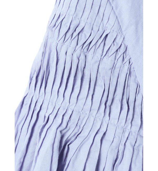 mizuiro ind「mizuiro ind ピンタックパフスリーブシャツ」|シャツ・ブラウス|