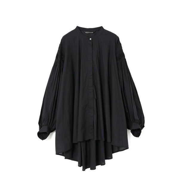 mizuiro ind「mizuiro ind ピンタックパフスリーブシャツ」|シャツ・ブラウス|