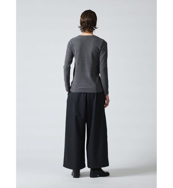 mizuiro ind「mizuiro ind クルーネックロングスリーブT」|Tシャツ・カットソー|