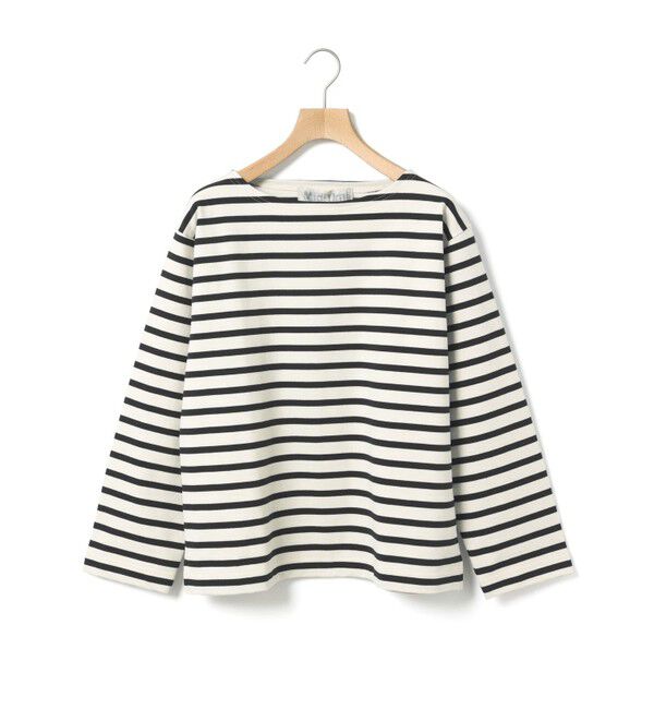 MidiUmi「MidiUmi TOURNIERバスクボーダーT」|Tシャツ・カットソー|キナリ&times;ブラック