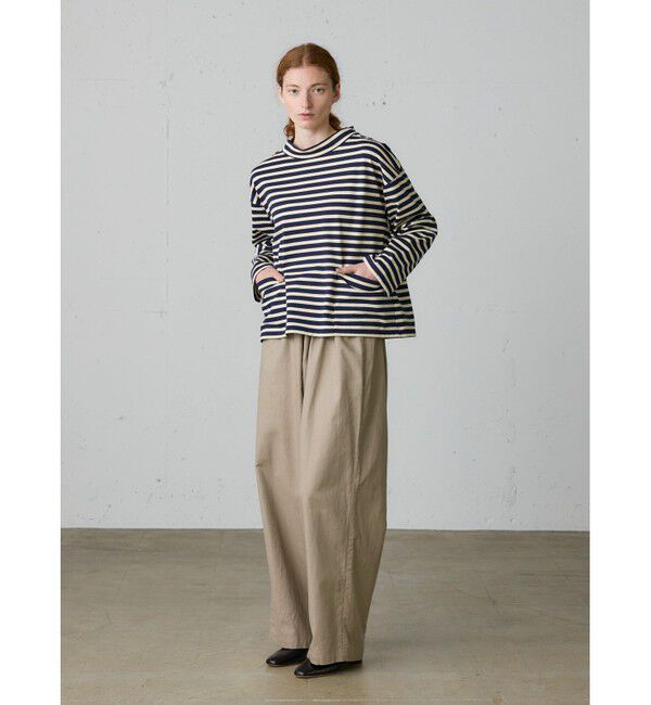 MidiUmi「MidiUmi フィッシャーマンスモックボーダーT」|Tシャツ・カットソー|