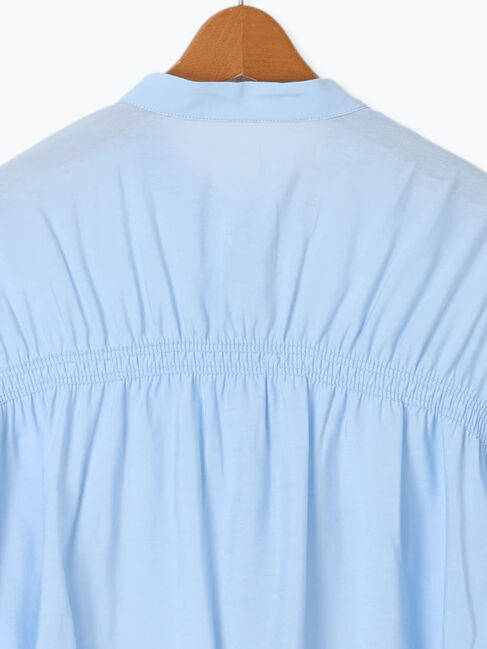 Lugnoncure「シャーリングバンドカラーシャツ」|シャツ・ブラウス|