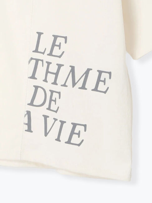 Lugnoncure「リメイク風プリントTシャツ」|Tシャツ・カットソー|