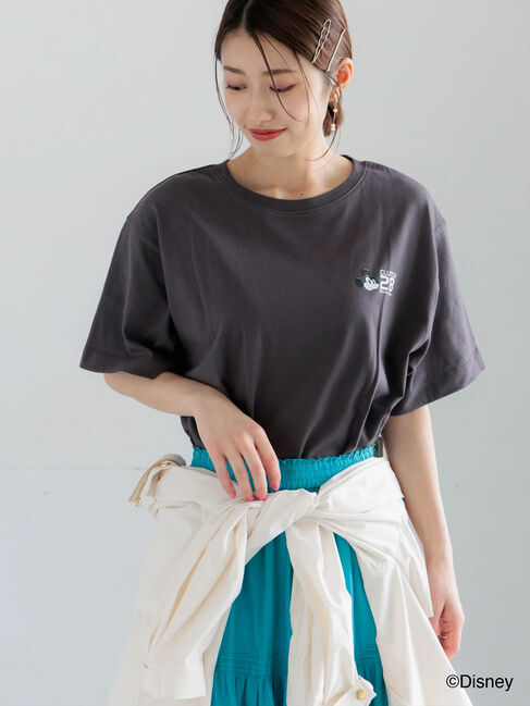 Te chichi「【Disney】MICKEY/ロゴプリントTシャツ」|Tシャツ・カットソー|