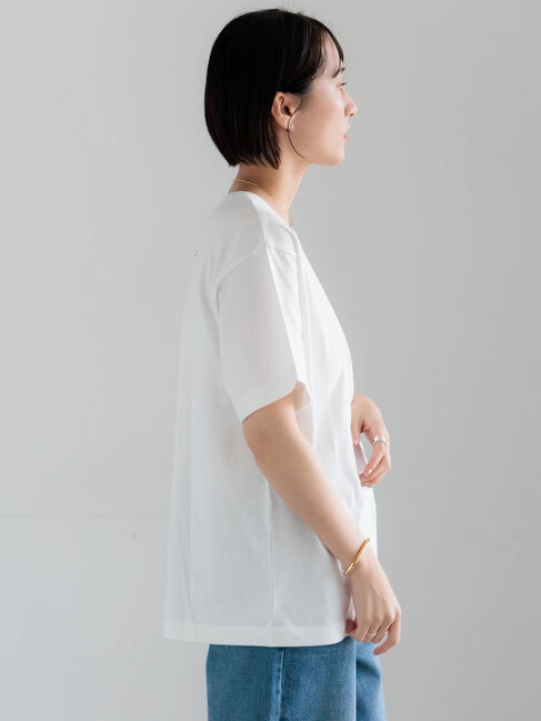 Te chichi「【Disney】MICKEY/ロゴプリントTシャツ」|Tシャツ・カットソー|