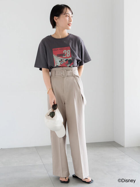 Te chichi「【Disney】MICKEY/フロントプリントTシャツ」|Tシャツ・カットソー|