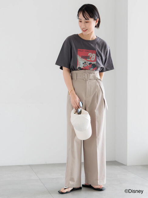 Te chichi「【Disney】MICKEY/フロントプリントTシャツ」|Tシャツ・カットソー|