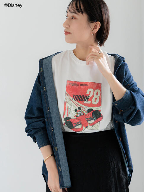 Te chichi「【Disney】MICKEY/フロントプリントTシャツ」|Tシャツ・カットソー|