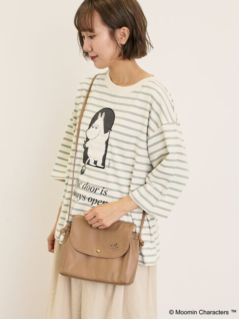 Samansa Mos2「【MOOMIN&times;Samansa Mos2】ワッペンボーダーカットソー」|Tシャツ・カットソー|