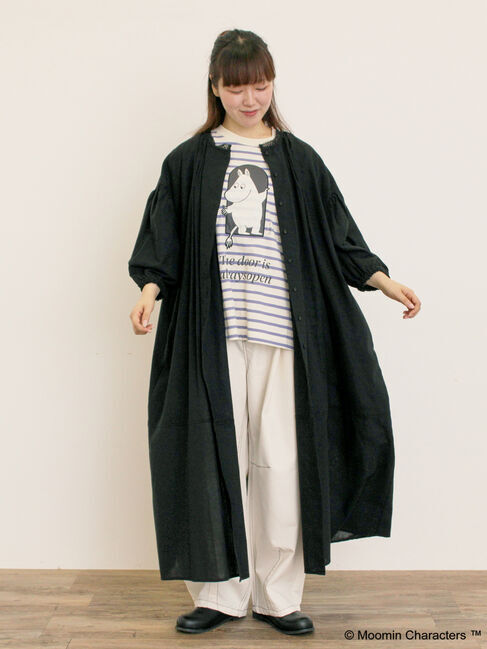 Samansa Mos2「【MOOMIN&times;Samansa Mos2】ワッペンボーダーカットソー」|Tシャツ・カットソー|