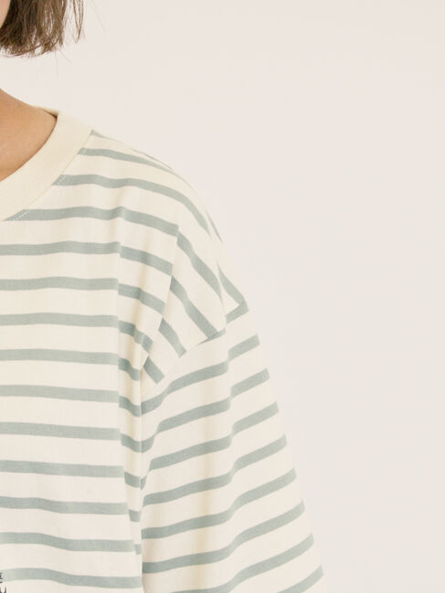 Samansa Mos2「【MOOMIN&times;Samansa Mos2】ワッペンボーダーカットソー」|Tシャツ・カットソー|