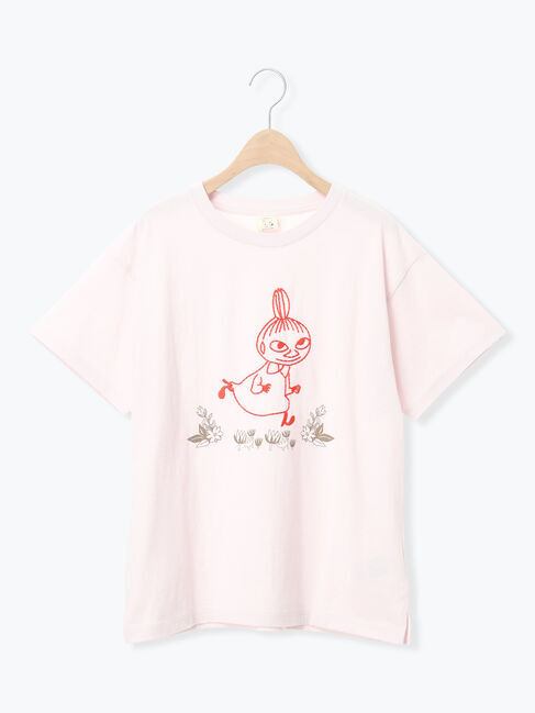 Samansa Mos2「【MOOMIN&times;Samansa Mos2】ぽこぽこ刺繍Tシャツ」|Tシャツ・カットソー|