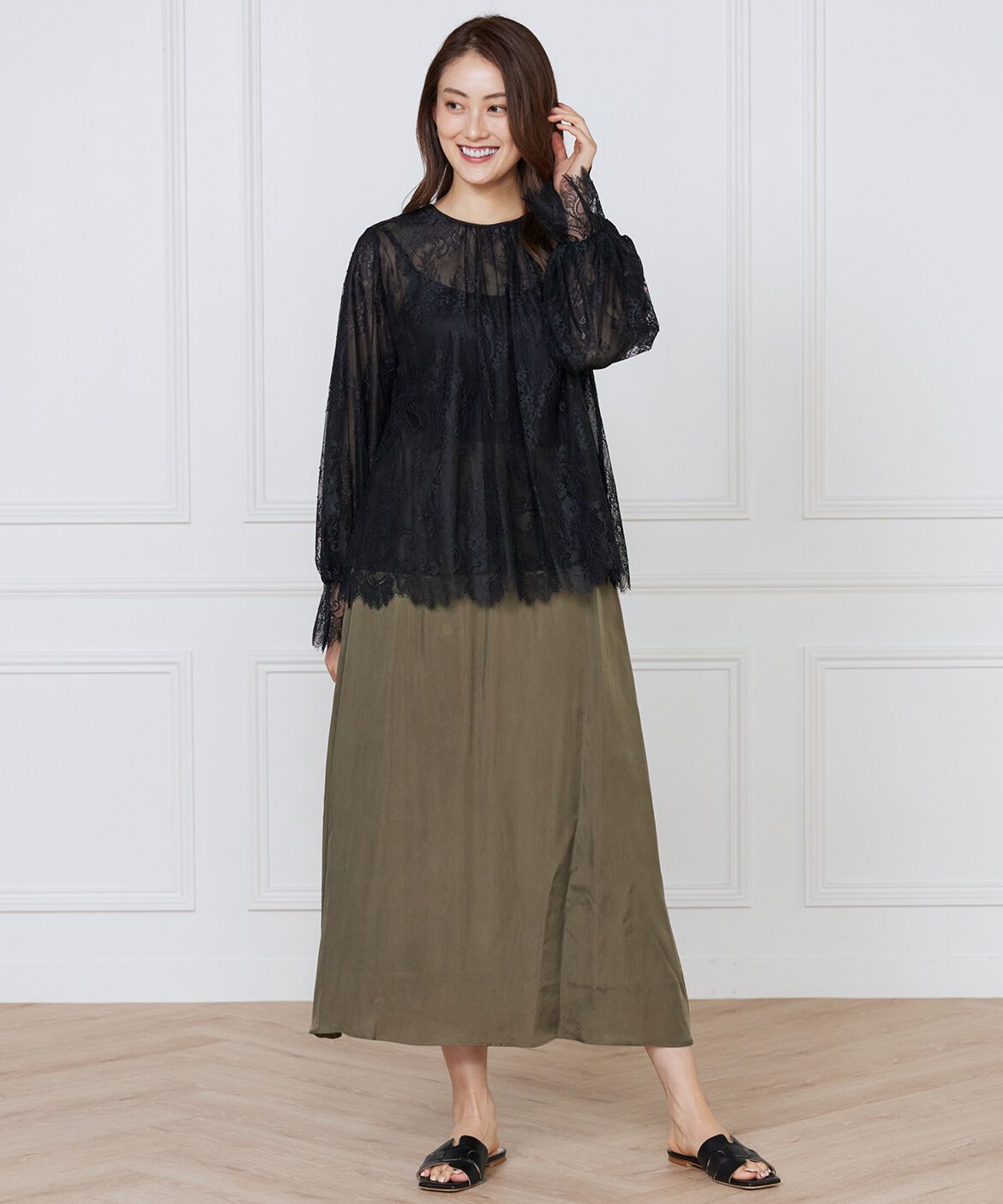 INED「レースブラウス」|シャツ・ブラウス|