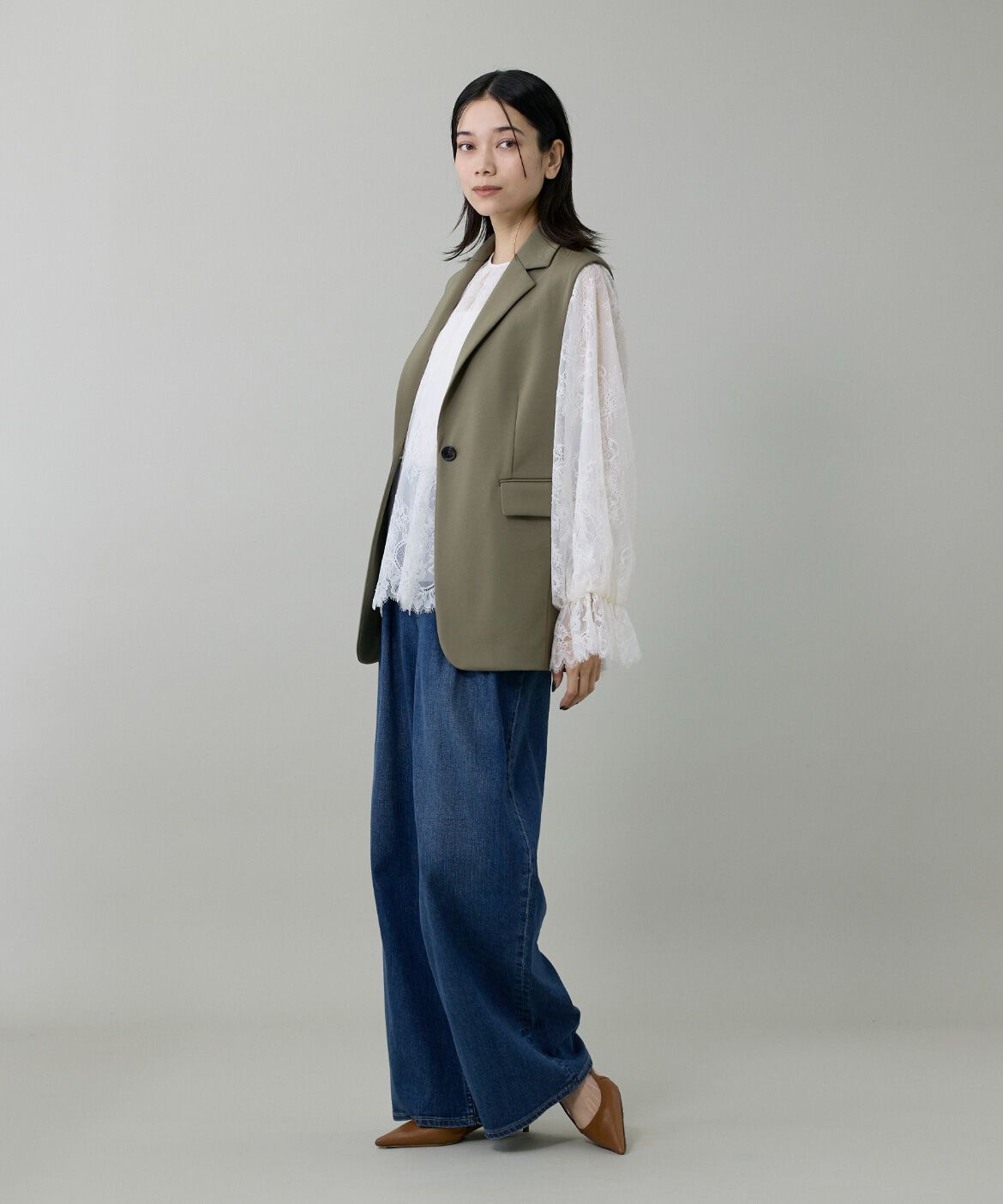 INED「レースブラウス」|シャツ・ブラウス|