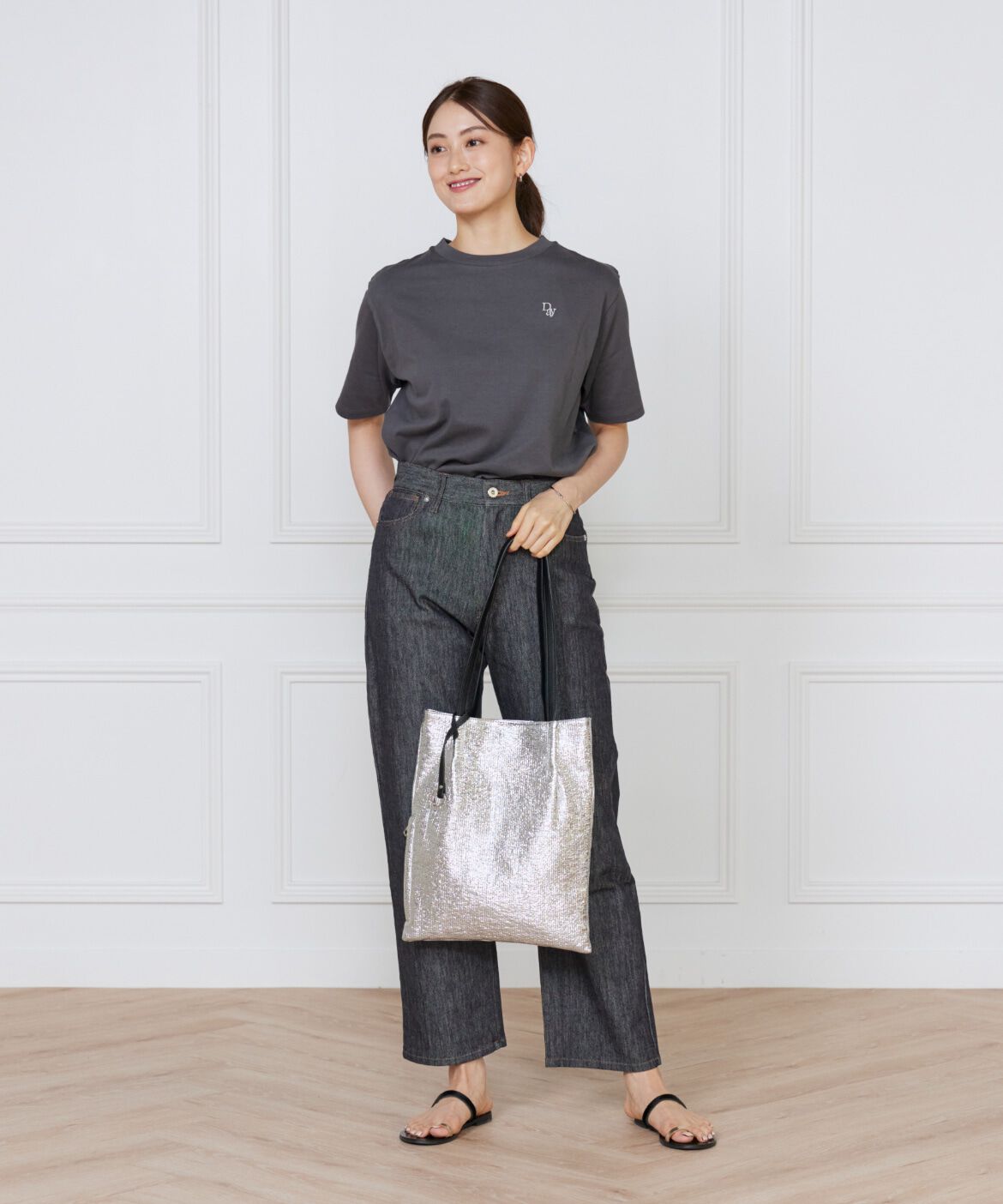 DAY by DAY it&rsquo;s international「メタリックツマミハンドルフラットトートバッグ/A4対応《COOCO/クーコ》」|トートバッグ|