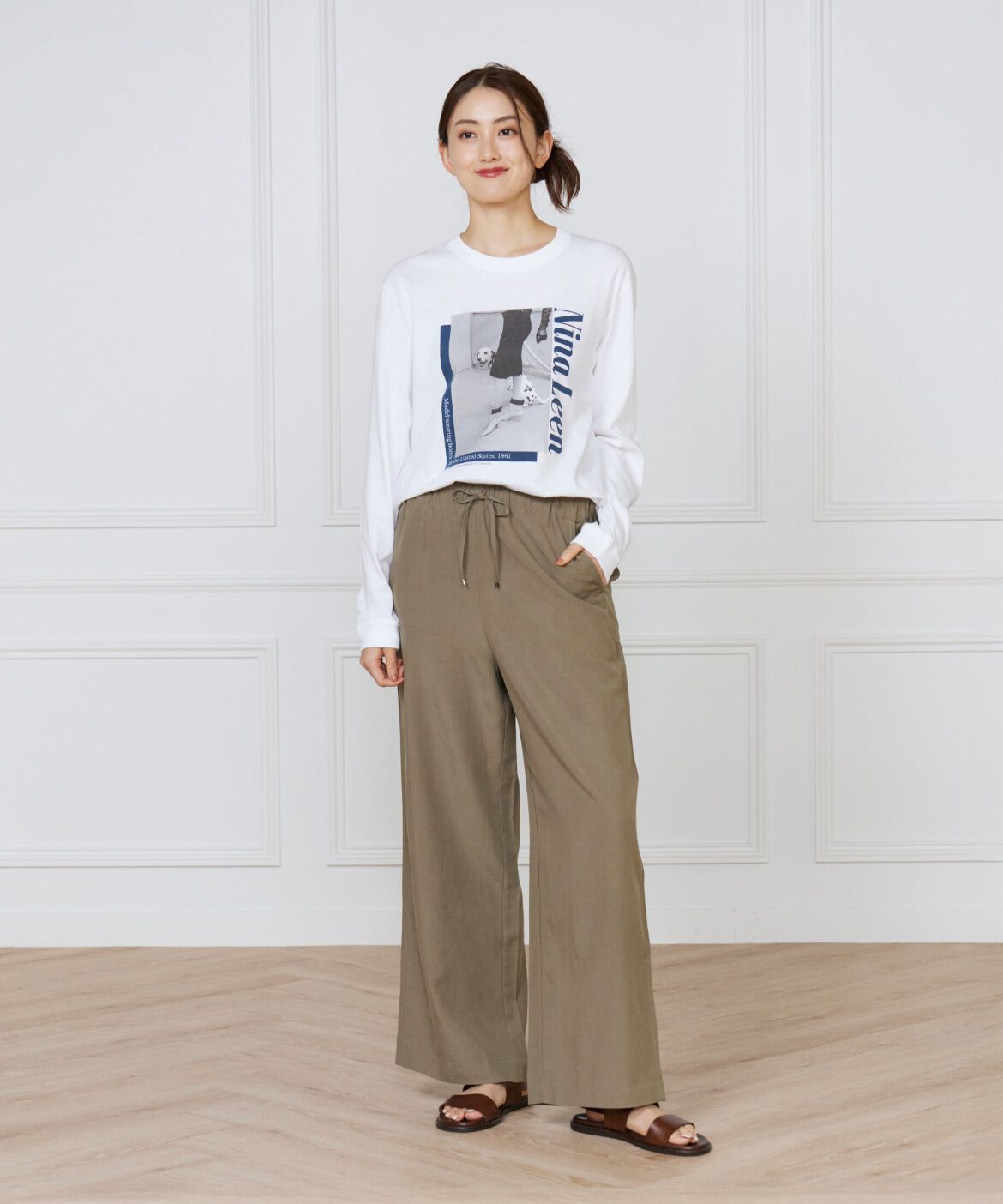 INED「《大きいサイズ》リラックスジャージパンツ」|その他|