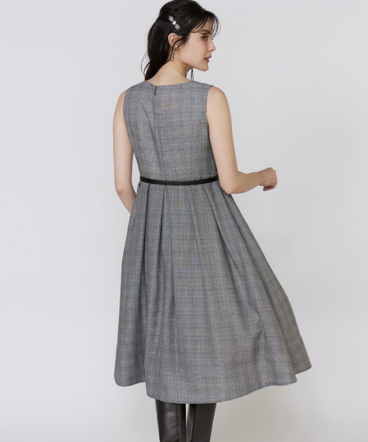 Maglie le cassetto「グレンチェックワンピース」|ワンピース|