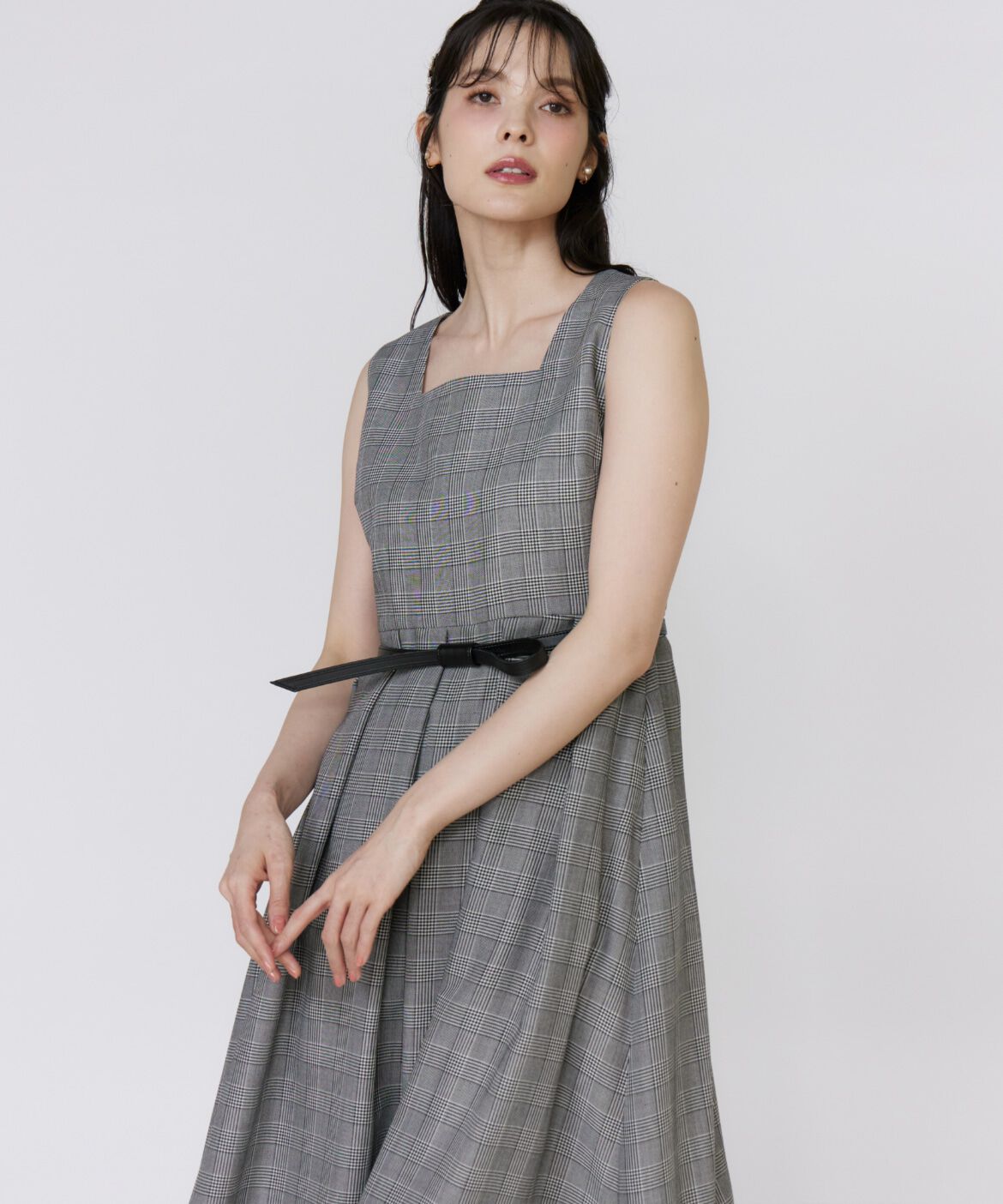 Maglie le cassetto「グレンチェックワンピース」|ワンピース|