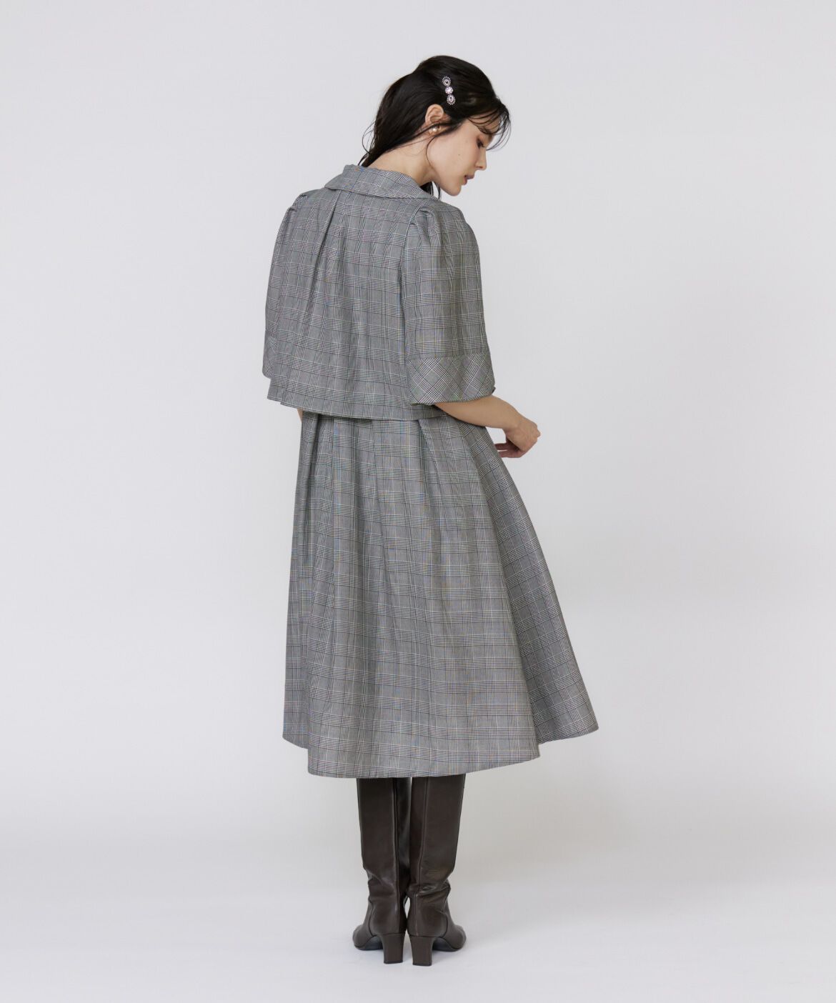 Maglie le cassetto「グレンチェックワンピース」|ワンピース|