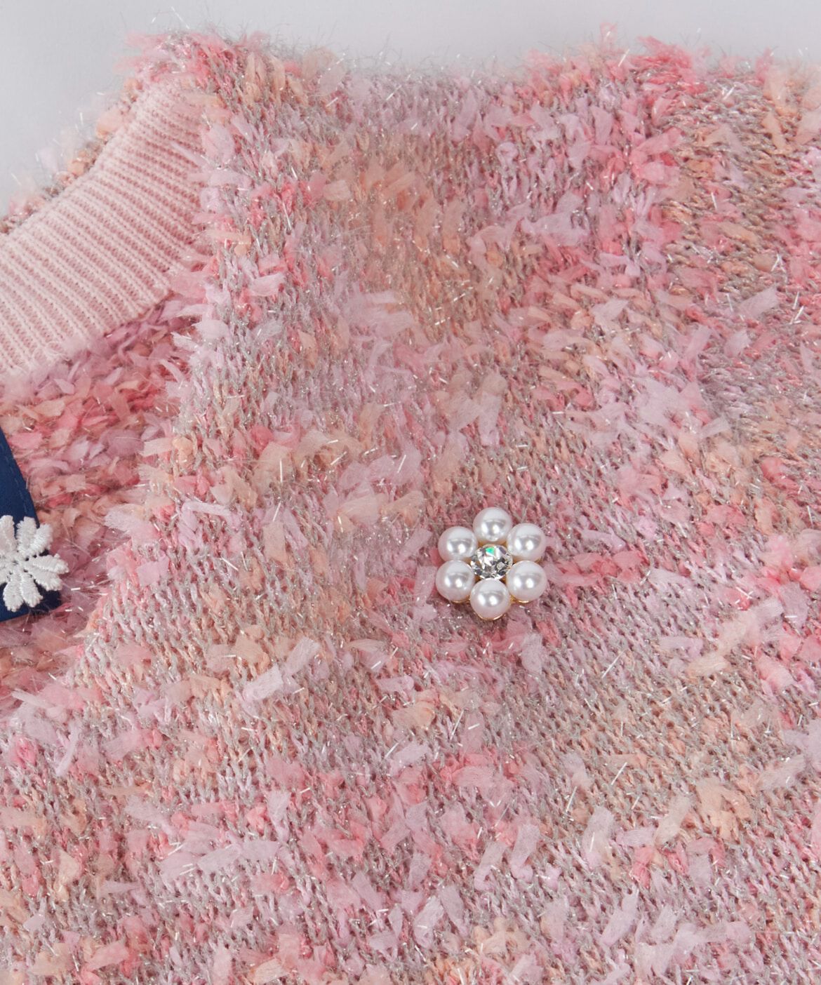 Maglie le cassetto「フラワーパールブローチ(小)」|ブローチ・コサージュ|
