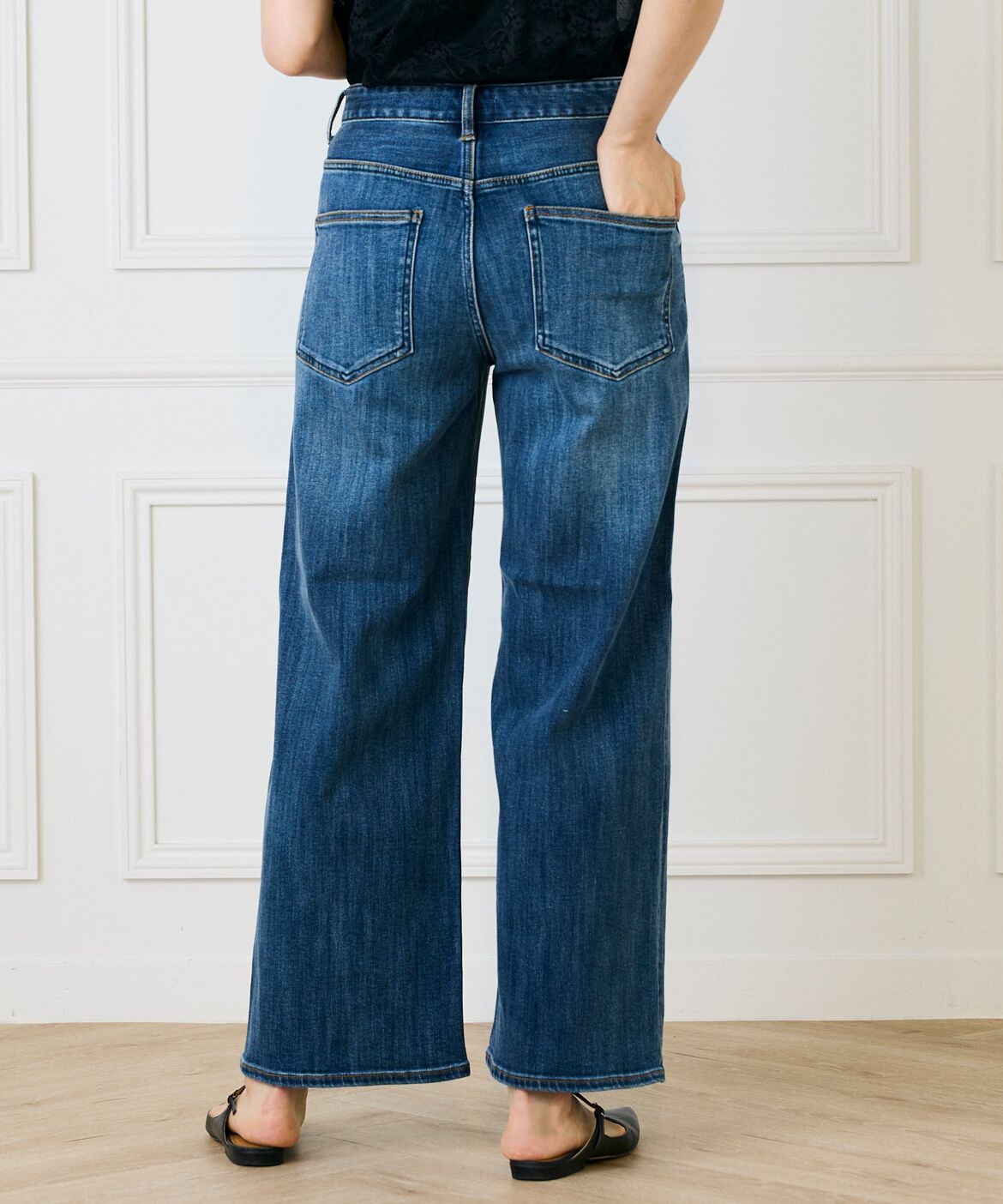 INED「《大きいサイズ》ワイドデニム」|その他|