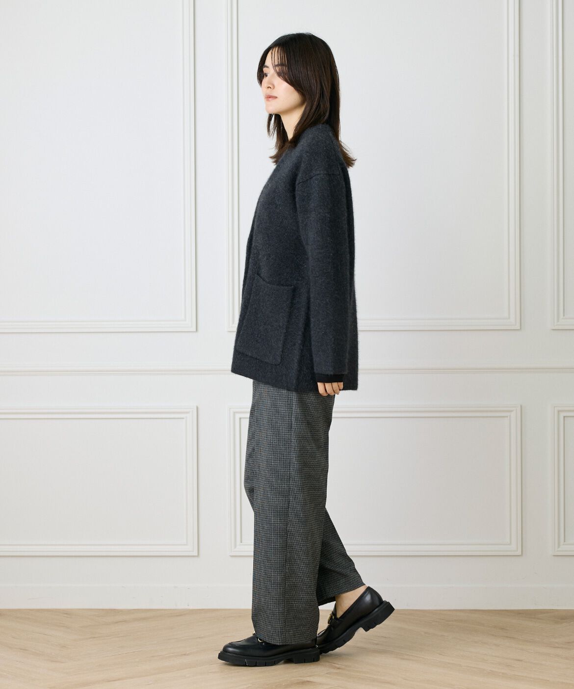 7-IDconcept.「《大きいサイズ》センタープレスワイドパンツ」|その他|