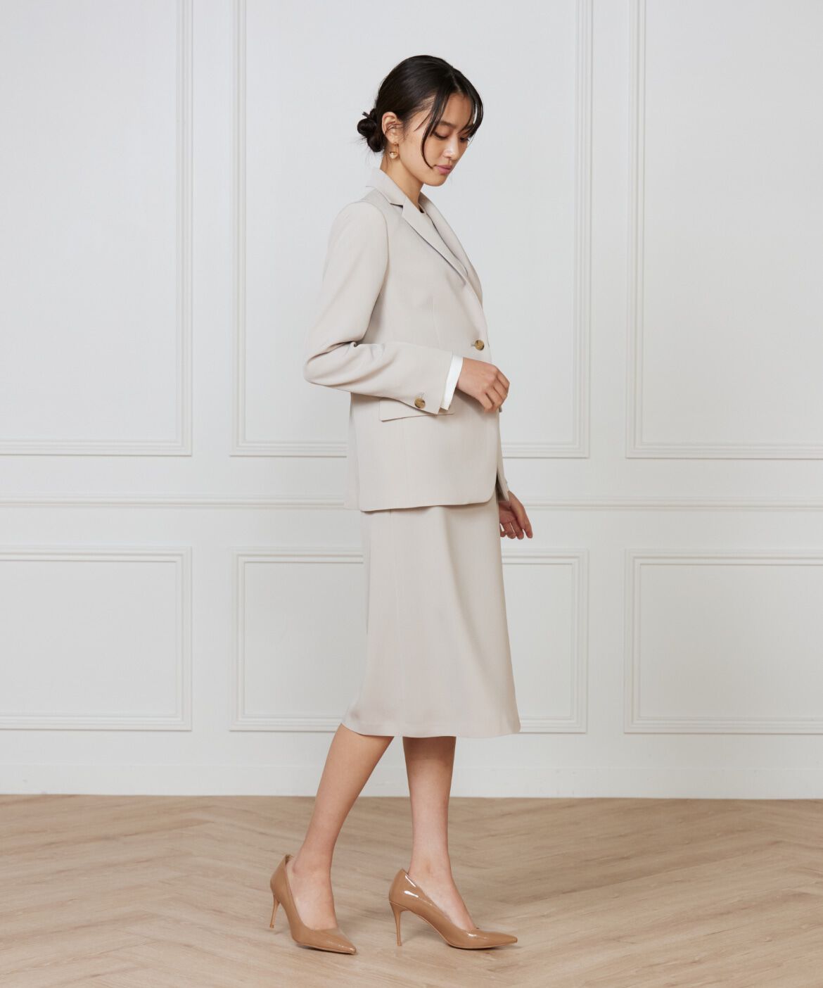 INED「《大きいサイズ》フレアスカート」|フレア|