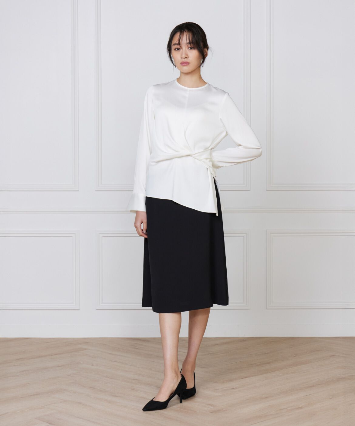 INED「《大きいサイズ》フレアスカート」|フレア|