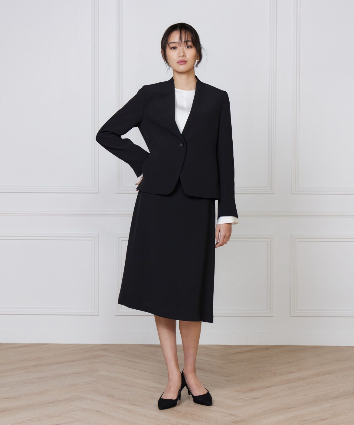 INED「《大きいサイズ》フレアスカート」|フレア|