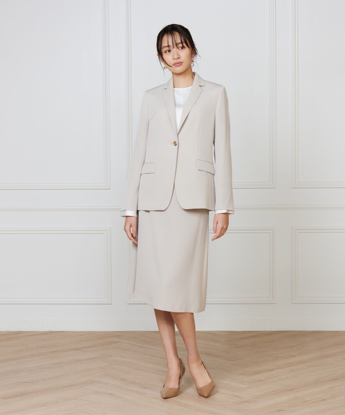 INED「《大きいサイズ》フレアスカート」|フレア|