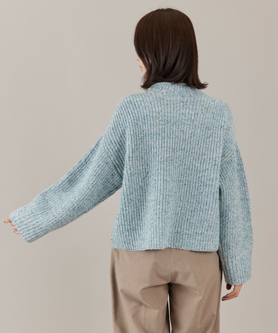 DAY by DAY it&rsquo;s international「カラーネップ畦編みロールネックプルオーバー」|ニット・セーター|