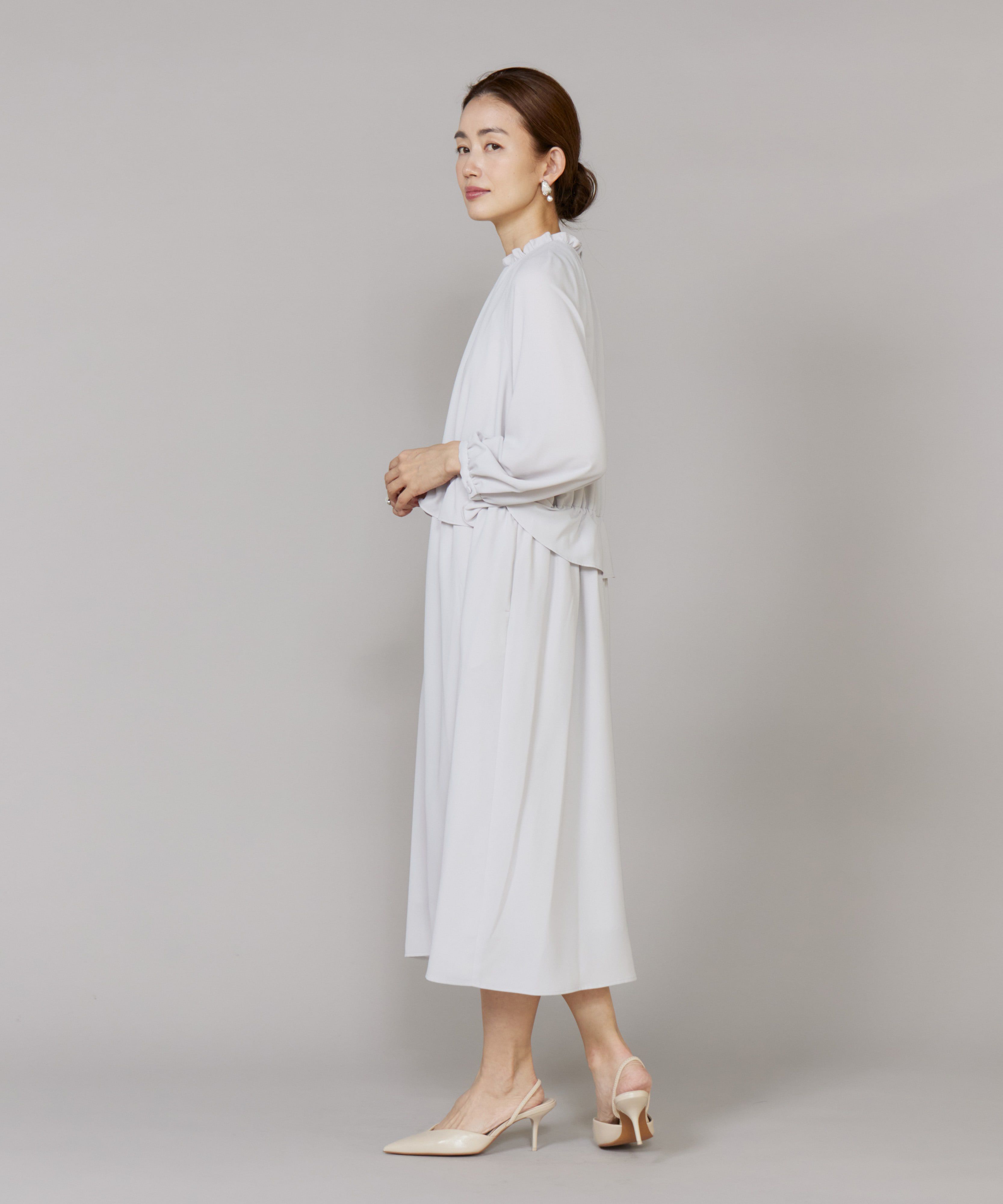 7-IDconcept.「ペプラムギャザーワンピース」|ワンピース|