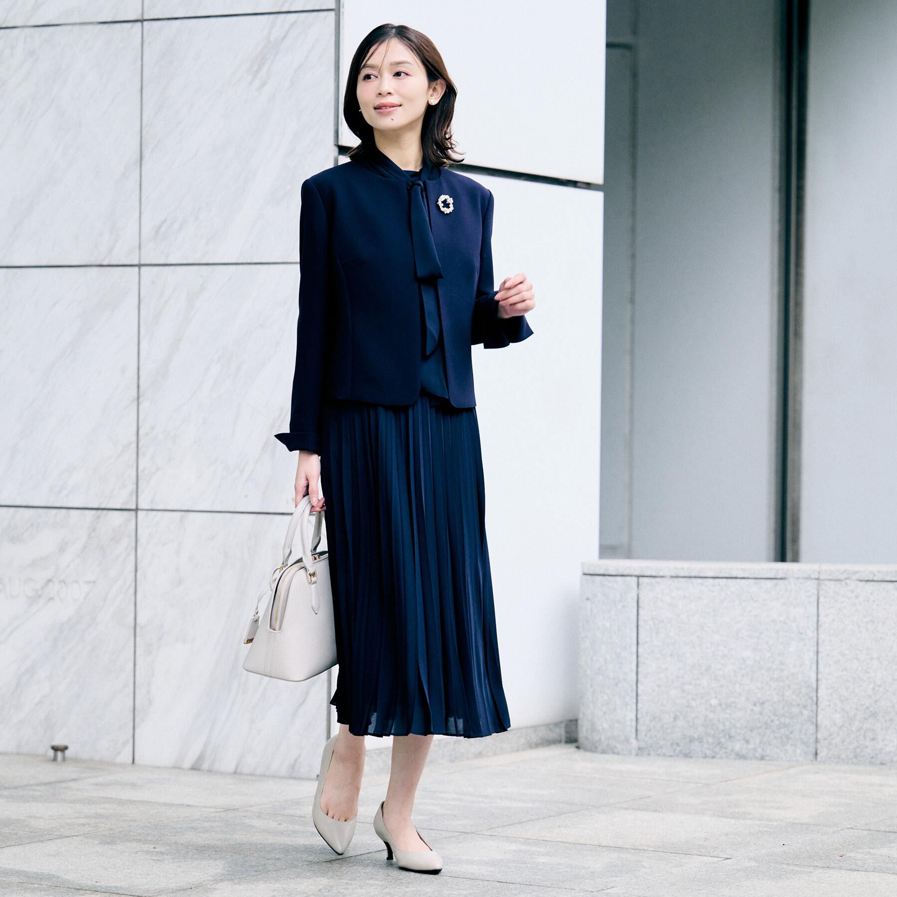 UNTITLED「【洗える/ストレッチ性/軽い】ノーカラージャケット」|ノーカラージャケット|